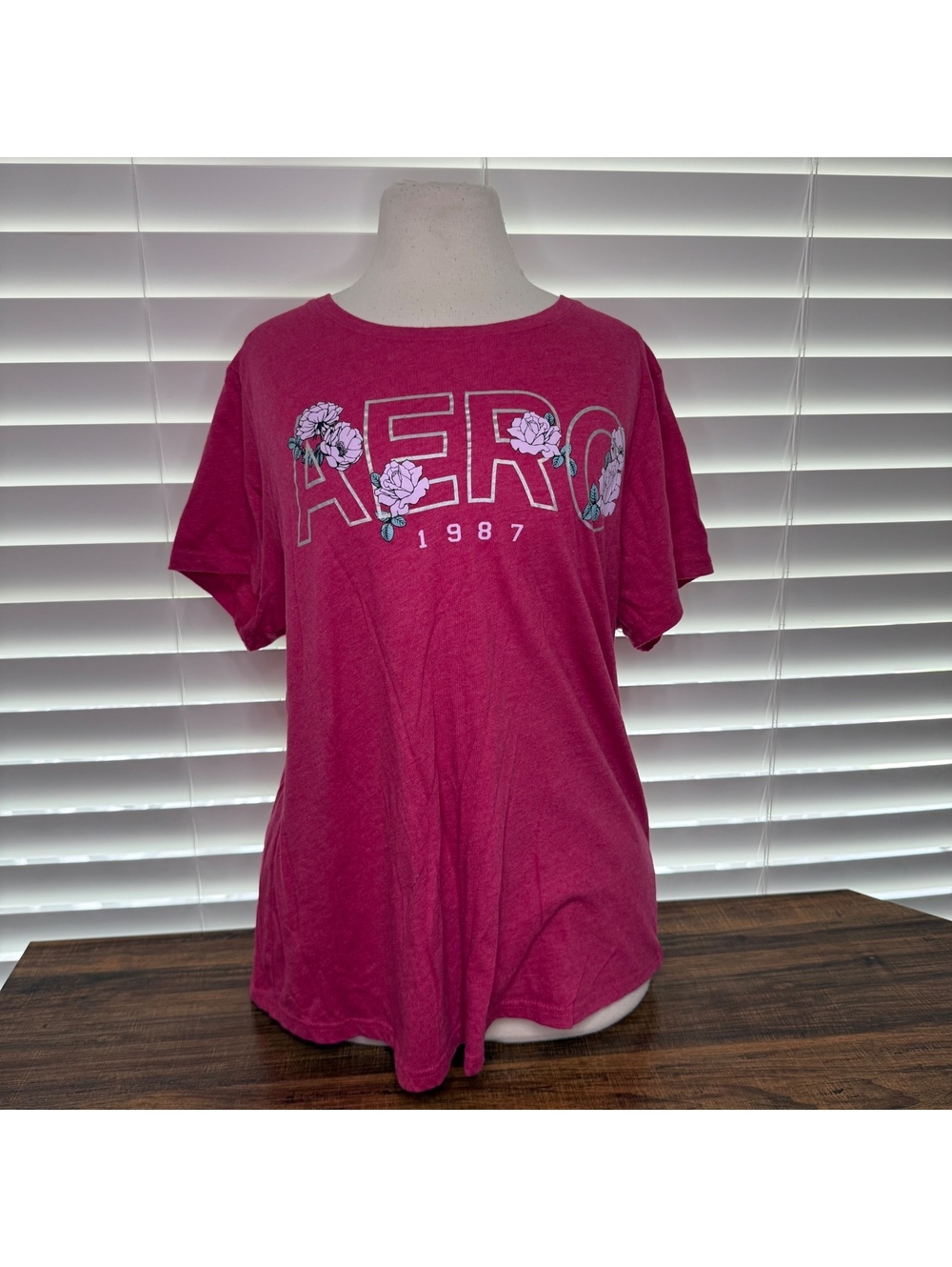 Aeropostale Sport Women's Pink Graphic T-Shirt Size 2X